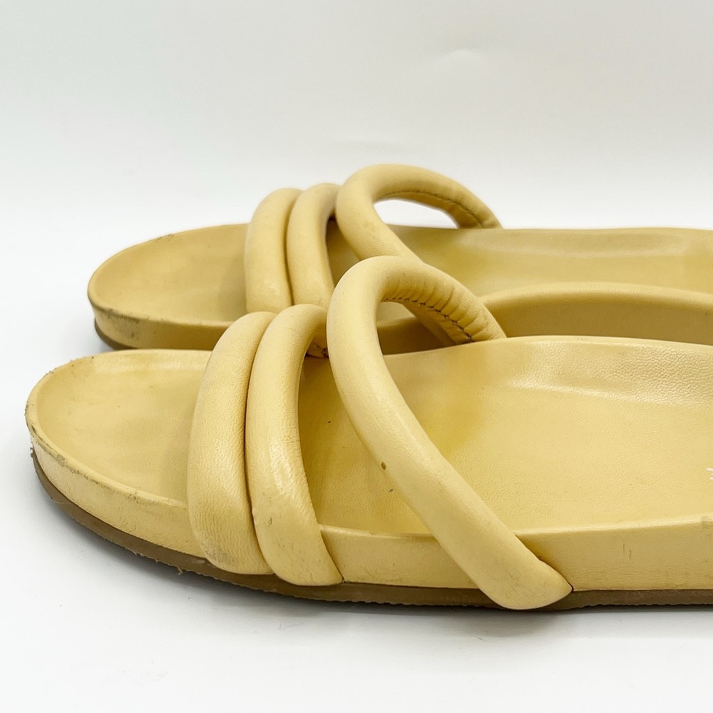 Everlane The Form Three-Strap Yellow Sandal Size 7 - Picture 7 of 11